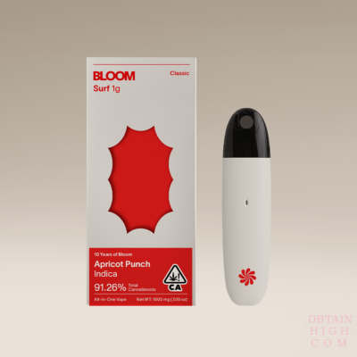 Apricot Punch Classic Surf 1000mg All-In-One Vape Pen by Bloom obtain high